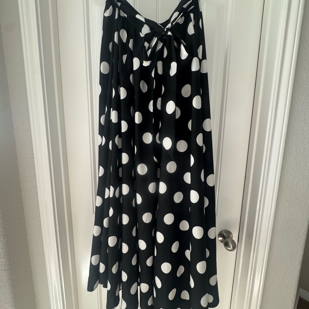 Polka Dot Black and White Skirt